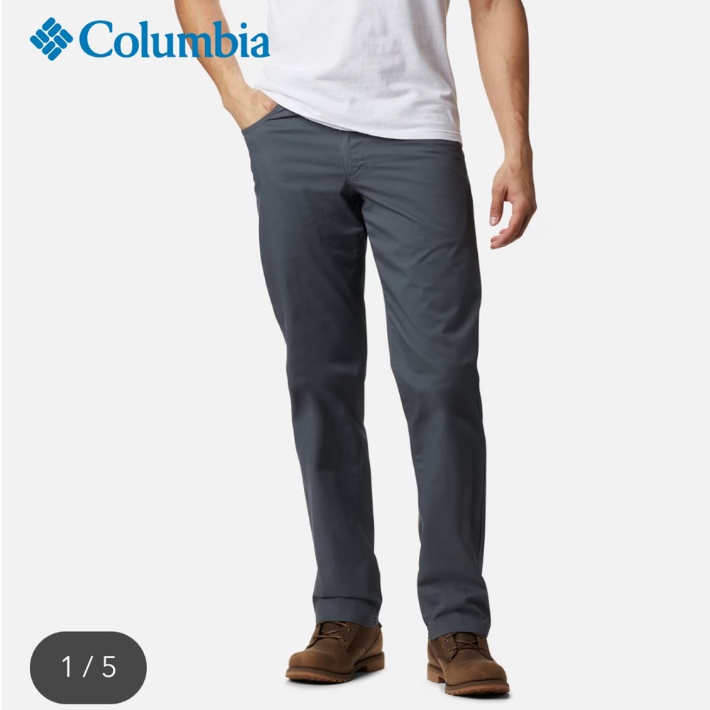 Columbia Men's Charcoal Chinos